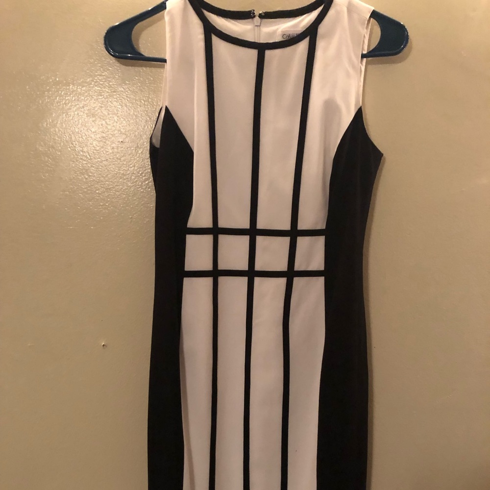 Black and white Calvin Klein dress